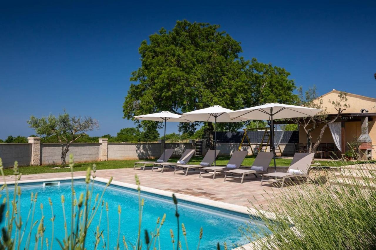 Activity Villa Gita With Pool And Grill In Tinjan Екстериор снимка